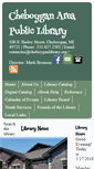 Mobile Screenshot of cheboyganlibrary.org